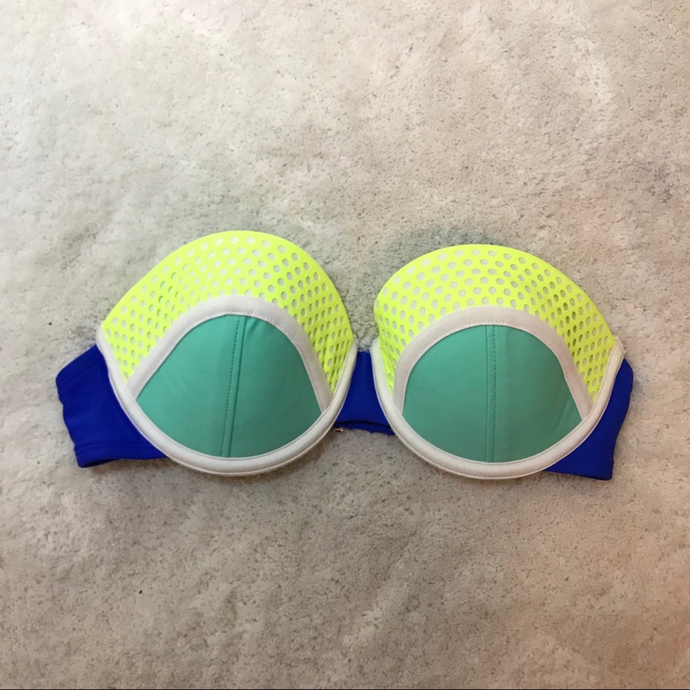 Xhilaration Size XS Strapless Colorblock Bra Green